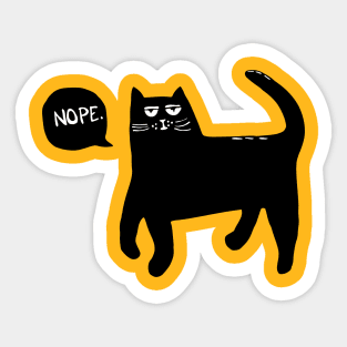 lazy cat Sticker